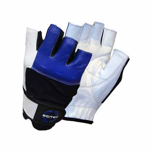 Scitec Weightlifting Gloves - Blue Style (Size S)