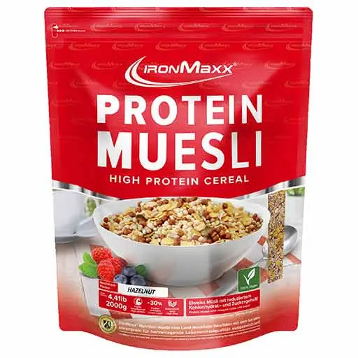 IronMaxx Protein Muesli (Noisettes - 2000 gr) - EXP 31/01/2027